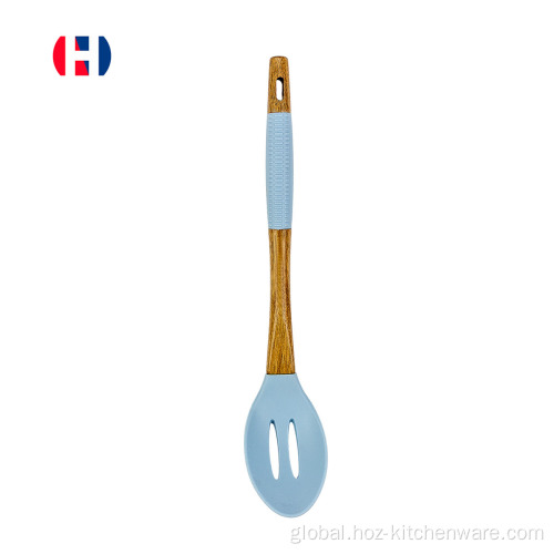 Silicone Cooking Utensils Heat Resistant Silicone Utensil Spoon for Mixing Manufactory